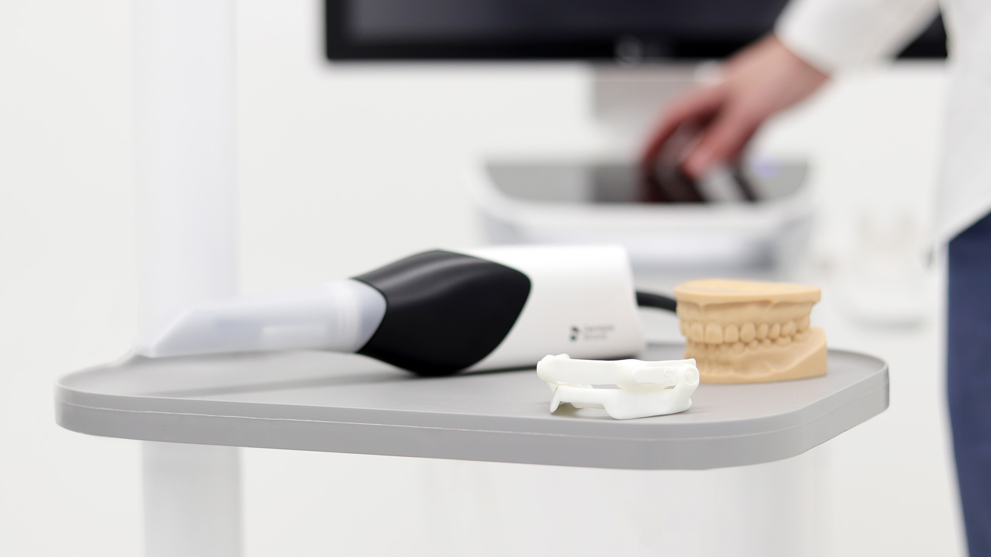 snorkeskinne-snorking-sovnapne-modell-scanner snorkeskinne, tannmodell og scanner